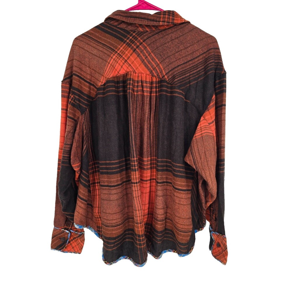 Urban Outfitters BDG Medium Karl Shirt Slouchy Flannel Plaid Preppy Grunge NWT - Picture 4 of 5
